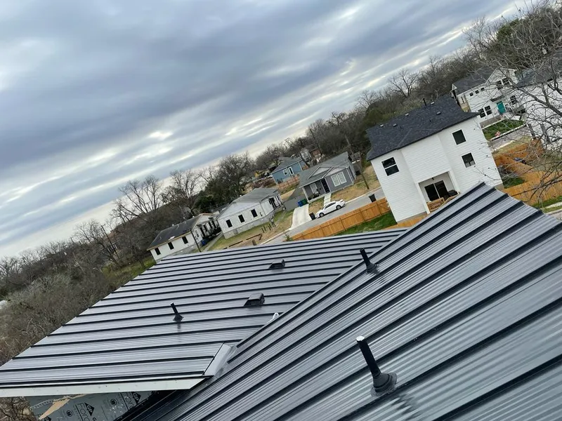 Standing seam metal roof panels with vents for Skylight Repair in Oakley